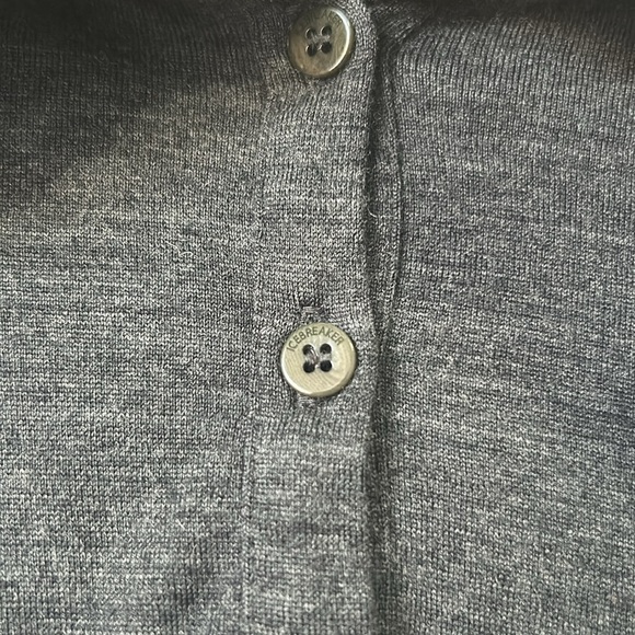 Icebreaker Ariana merino wool dress heather grey S long sleeve collar cowl - Picture 5 of 9